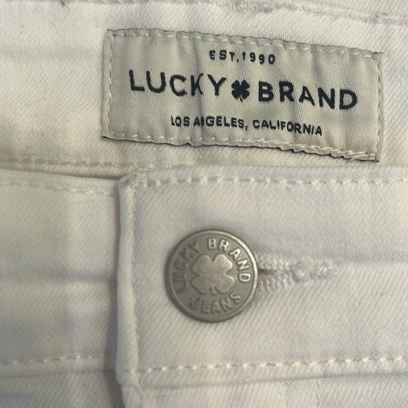 Lucky Brand White Brigette High Rise Skinny Jeans- Size 10/30 - Picture 12 of 14